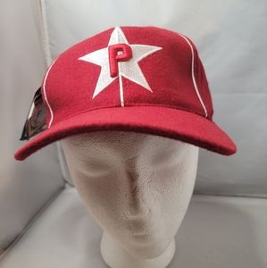 NWT Philadelphia stars Negro League Baseball museum fitted cap size 7 Red